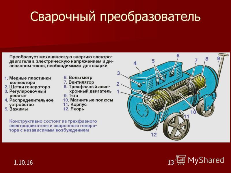 Презентация сварочный преобразователь