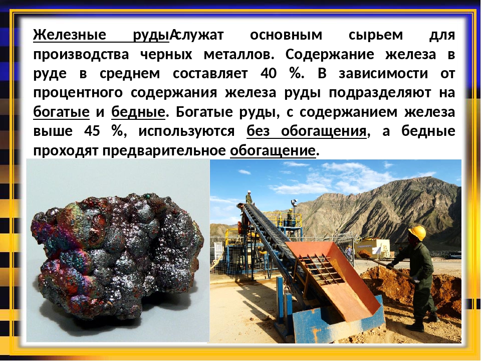 Металл какой ресурс. Железная руда. Добыча железной руды. Производство металлов руды. Железная руда применяется.